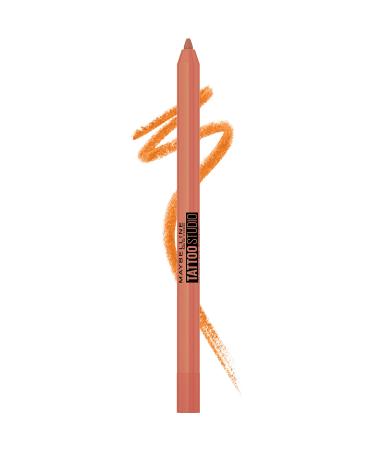 Maybelline New York Tattoo Studio Long-Lasting Sharpenable Eyeliner Pencil  Glide on Smooth Gel Pigments with 36 Hour Wear  Waterproof Orange Flash 0.04 oz