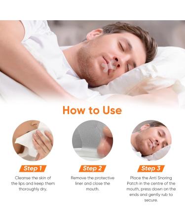 Advanced Gentle Anti Snoring Mouth Tape - Improve Nasal Breathing and Sleep Quality - Buy Online on SooperMarket.com