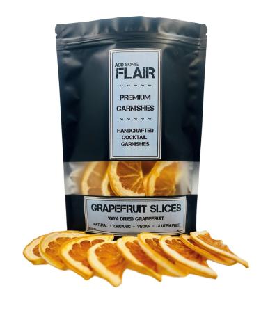 Dried Grapefruit Slices - Premium Dehydrated Cocktail Garnishes - 25 Servings (50g Approx)