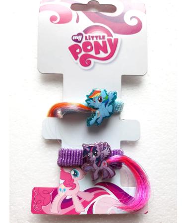 My Little Pony hair ties with Disney charm 2 pieces 16 x 8 x 1 cm