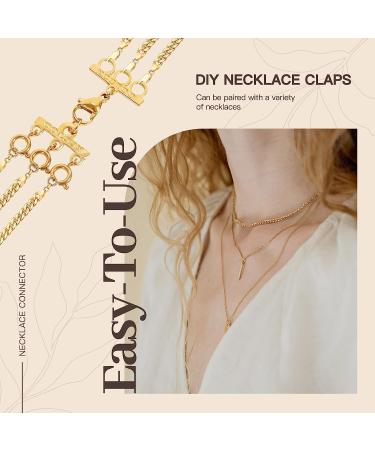 KCCTOO Necklace Connectors for Layering - 18K Gold and Silver Women's Jewelry Clasps - Buy Online on SooperMarket.com