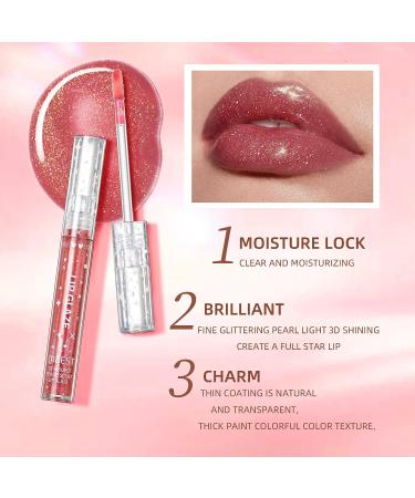 Aseawave Girls Lip Gloss Set - Shimmery Gloss for Teens & Women | Syrupy & Moisturizing | Long-lasting & Natural Beauty | Glossy Finish & Lip Glow - Buy Online on SooperMarket.com