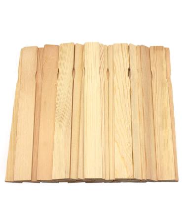 Wooden Paint Stir Sticks - Rewiss 10 Inch Paint Sticks Stirrers for Paddles Resin or Wood Craft Sticks Garden and Library Markers(Pack of 50) 10 inch(50pcs)