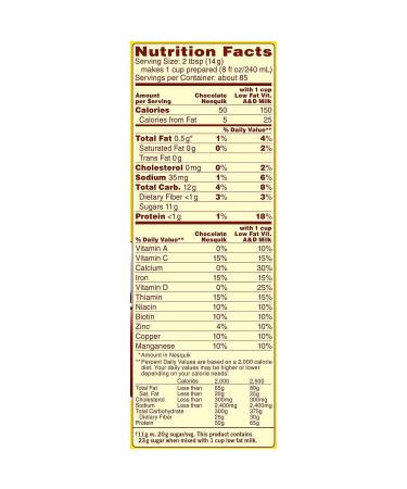 Nestle Nesquik Chocolate-Flavored Powder (2.61 lb.) - Choose Your Flavor - Buy Online on SooperMarket.com