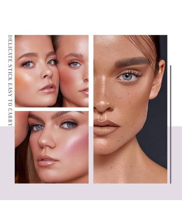 HOSAILY 4 Colors Cream Blush Highlighter Contour Stick Set - Waterproof & Long Lasting Makeup Sticks (Pack of 4) - Buy Online on SooperMarket.com