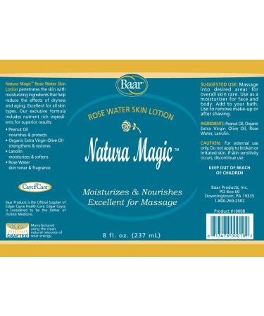 Natura Magic Rose Water Skin Lotion 8 oz - Hydrating & Soothing Moisturizer for All Skin Types | Shop Internationally - Buy Online on SooperMarket.com