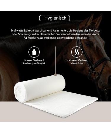 Nilo Mullwatter Roll 40cm x 5m | Cotton Bandage for Horses Dogs & Livestock | 1000g First Aid Mullwatt - Buy Online on SooperMarket.com