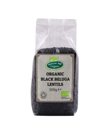 Organic Black Beluga Lentils 500g by Hatton Hill Organic - Certified Organic