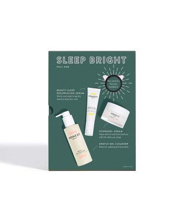 Honest Beauty Sleep Bright 3 Step Night Routine Kit | Gentle Gel Cleanser, Resurfacing Serum & Hydrogel | Bonus Spa Headband Included - Buy Online on SooperMarket.com