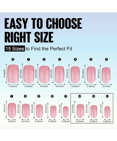 TOMICCA 180PCS Short Square Soft Gel Nails Tips - Matte Finish, 3 in 1 Base Coat, Pre-colored Press On Nail Tips for Nail Art Extensions - Pink - Buy Online on SooperMarket.com
