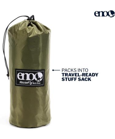 ENO HouseFly Rain Tarp - Ultralight Camping Tarp in Lichen | Standard Packaging - Buy Online on SooperMarket.com