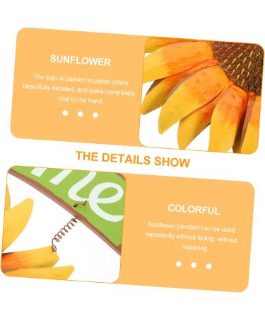 Zerodeko Fall Decor Home D cor Pendant Iron Welcome Card Sunflower 3d Front Door Wreath Sunflower Door Plaque - Buy Online on SooperMarket.com