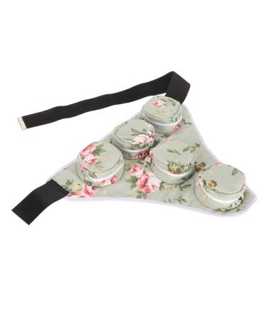 Yinhing Moxibustion Box Bag Portable Smokeless Moxa Box Cloth Bag with 5 Compartments for Moxibustion