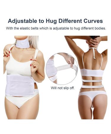 Buy Organic White Castor Oil Wrap Pack for Waist & Neck - Reusable Adjustable Promotes Relaxation & Digestion - International Shipping Available - Buy Online on SooperMarket.com