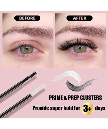 Lash Bond and Seal Cluster Lash Glue Mascara Wand | Infused with Biotin & Vitamin E | Super Strong Hold for 72 Hours | All Day Wear | DIY Eyelash Extension Bond | 1 Count - Buy Online on SooperMarket.com
