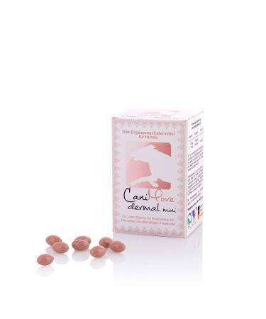 CaniMove Dermal Mini (100 capsules) | for skin and coat for dandruff and hair loss | with PUFA zinc biotin and lycopene