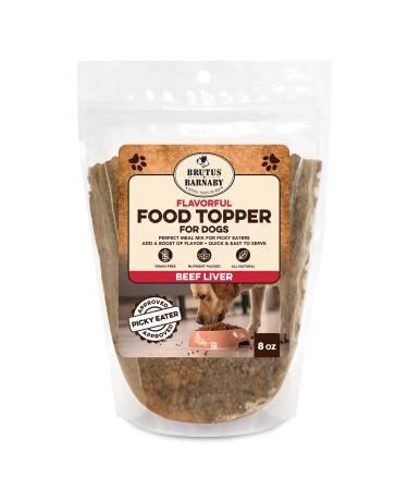 Dog Food Topper - Enhance Your Dogs Meal with This Flavor Packed Mix - Sprinkle On Dog Food Flavoring for Picky Eaters Beef Liver 8 Ounce (Pack of 1)