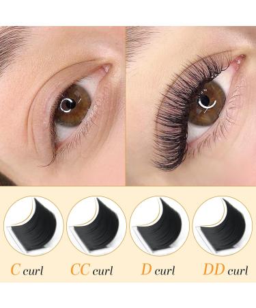 Easy Fan Lashes D-0.03-15mm | Russian Volume Eyelash Extensions | Self Fanning Lashes | 15mm D Curl | Blooming Volume Lash Extension - Buy Online on SooperMarket.com