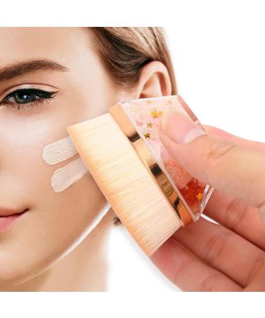 Verdant Touch Liquid Foundation Brush Foundation Makeup Brush Portable Professional Soft Hair for Liquid BB Cream 55#Foundation Brush Champagne Gold Liquid Box - Buy Online on SooperMarket.com
