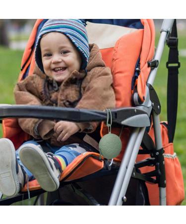 Baok Silicone Pacifier Travel Case | Portable Pacifier Holder with Zip Lanyard | Diaper Bag & Stroller Accessory in Green - Buy Online on SooperMarket.com