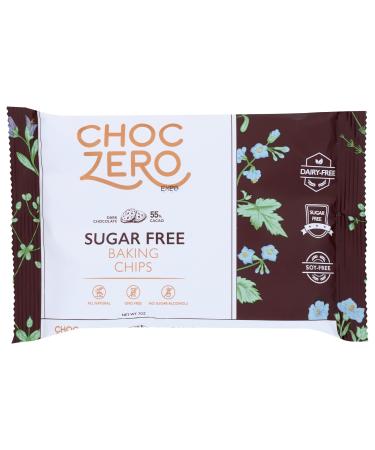 ChocZero Dark Chocolate Chips Sugar Free 7 oz