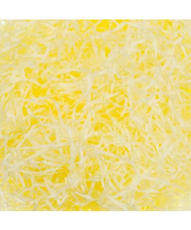 Easter Grass Easter Basket Filler Grass Stuffers Craft Shredded Tissue Raffia Filler Paper Shreds for DIY Gift Packaging Easter Egg Hunt Party Favors Decoration (Light Yellow 9oz) Light Yellow 9 Ounce (Pack of 1)