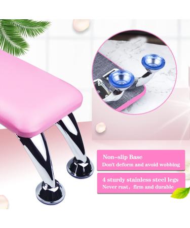 Microfiber Leather Nail Arm Rest Cushion - Hand Rest for Acrylic Nails and Toenails - Manicure Stand Pillow for Nail Art - Pink - Buy Online on SooperMarket.com