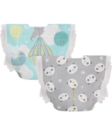 The Honest Company Clean Conscious Diapers | Plant-Based & Sustainable | Newborn Size 76 Count - Above It All + Pandas Club Box - Buy Online on SooperMarket.com