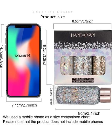 Mermaid Sequins Glitter Gel Set C - Long Lasting & Waterproof Face, Body, Hair, Nail & Eyeshadow Makeup - Buy Online on SooperMarket.com