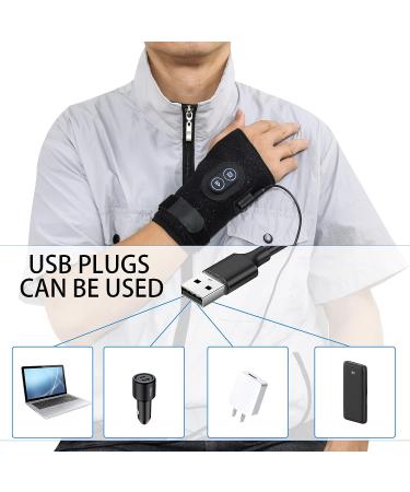 Kkaffe Wrist Heating Massage Protector - 3-Level Massage & Heating for Wrist Support & Pain Relief - Left Hand - Buy Online on SooperMarket.com