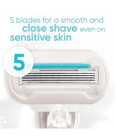 Gillette Venus Extra Smooth Sensitive Women's Razor Blade Refills - 6ct Blue Refills - Buy Online on SooperMarket.com
