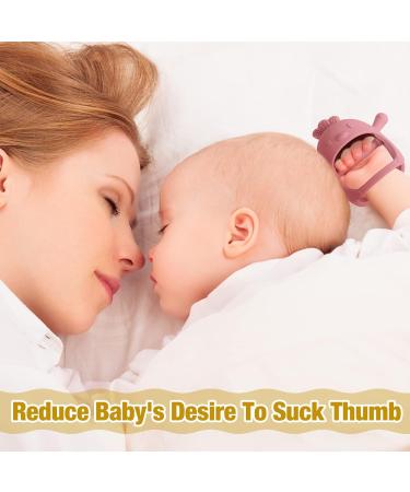 4 Pack Silicone Baby Teething Toys for 0-6 Months | Anti-Dropping Wrist Teethers | Chick Baby Chew Toy for Sucking Needs - Buy Online on SooperMarket.com