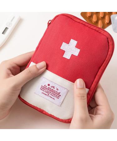 Zimohe 2PCs Waterproof Medication Bag | Large Capacity Empty Medicine Storage for Home Auto Office Camping & Hunting - Blue & Pink - Buy Online on SooperMarket.com