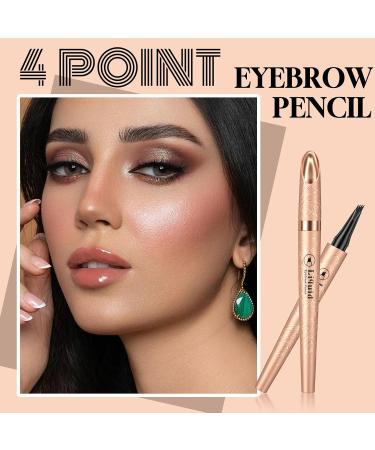 Waterproof Eyebrow Pencil | Long-Lasting & Quick-Drying | B-Hell-Brown - Effortlessly Natural Look | International Shipping Available - Buy Online on SooperMarket.com