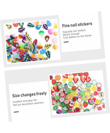 HAPINARY 4 Packs Nail Art Polymer Clay Diy Nail Decoration Nail Decorations for Nail Art Nail Art Craft Appliques Embellishments Craft Making Beads Diy Nail Art Slices 3d Resin Suite Fruit - Buy Online on SooperMarket.com