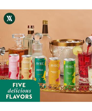 AVEC Sparkling Cocktail Mixers - Jalape o & Blood Orange Flavor - 8.45 Oz Seltzer Water Cans (12-Pack) - No Artificial Sugar or Preservatives - Buy Online on SooperMarket.com