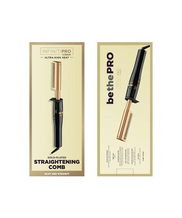 INFINITIPRO BY CONAIR Gold-Plated Straightening Comb - Ultra-High Heat for Smooth Hair - Buy Online on SooperMarket.com