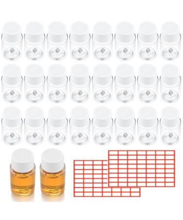 Burgia 52 Stk Pr bchen bottles 20 ml portable travel bottles plastic bottles for filling transparently with lid empty portable cosmetic bottles travel containers for cosmetics.