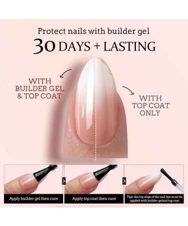 btartboxnails XCOATTIPS Ombre Nails - Extra Short Square Press On Nails (150Pcs 15 Sizes) - Nude Peach Soft Gel False Nails Soak Off Acrylic Extensions - A160-XS - Buy Online on SooperMarket.com