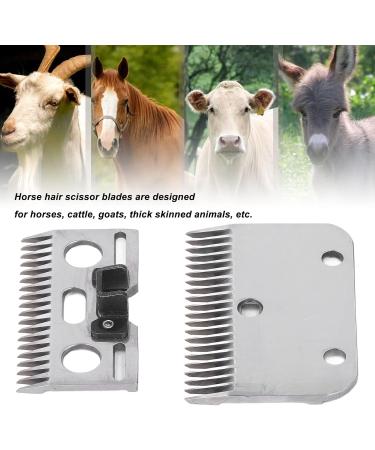 2Pcs 21 Teeth Horse Shears Replacement Blades Professional Carbide Clipper Blades for Horse Equine Goat Pony Cattle - Buy Online on SooperMarket.com