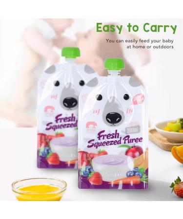 Reusable Baby Food Bags - 10 Pack 200ml Storage for Toddlers & Children | Lockable Puree Pouches - Buy Online on SooperMarket.com