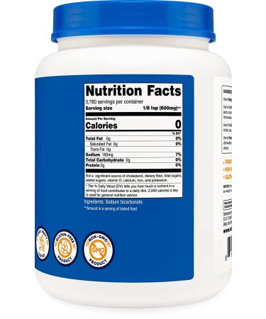 Nutricost Baking Soda 5 lbs - Baking, Cleaning, Deodorizing & More - Buy Online on SooperMarket.com