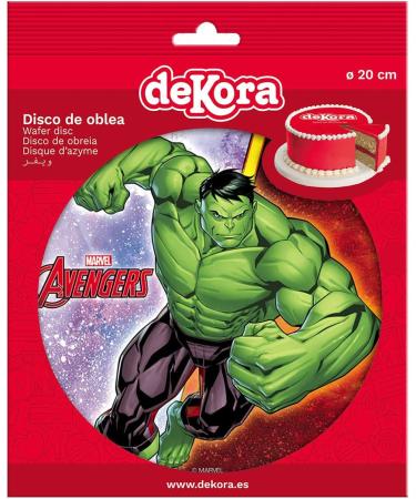 Cake Topper Children's Birthday - Hulk Avengers Edible Imagen - Round 20cm 8 inch - Buy Online on SooperMarket.com