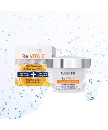 FLOSLEK Ultra Moisturizing Day Face Cream | 50 ml | Moisturizes Smoothes & Firms | Suitable for People with Wrinkly Mature Skin | Dermatologically Tested Moisturizing Day Cream - Buy Online on SooperMarket.com