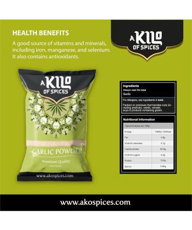 Fresh Garlic Granules | 1 Kg Garlic Powder for Cooking & Paste | Quality Indian Spices - Buy Online on SooperMarket.com