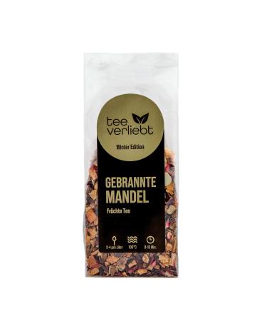 Teeverliebt - Winter Edition Burnt Almond Fruit Tea 100 g | Loose Fruit Tea | Delicious Tea Mix Ideal as a Gift for Christmas