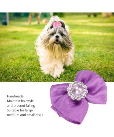 Agatige 20Pcs Dog Bows Small Dog Topknots Dog Hair Bows Dog Assesoriess Dog Bows Grooming with Rubber Band Puppy Hair Bows Cute Pet Small Hair Bowknot Grooming Accessories - Buy Online on SooperMarket.com
