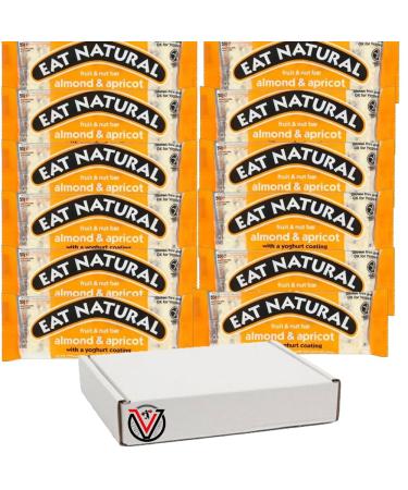 Eat-Natural Protein Packed Crunchy Nut Fruit & Nut Bar Almond & Apricot Fruit & Nut Bar Dark Chocolate Bar 50g (12 Bars(Full Box) Fruit & Nut Bar Almond & Apricot) Fruit & Nut Bar Almond & Apricot 12 Bars(Full Box)