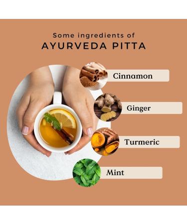 Ayurveda Tea Pitta Organic 100g (50 Cups) | Herbal Loose Leaf Tea with Liquorice Ginger Cinnamom Fennel Mint Cardamom Turmeric REPLANTEA - Buy Online on SooperMarket.com