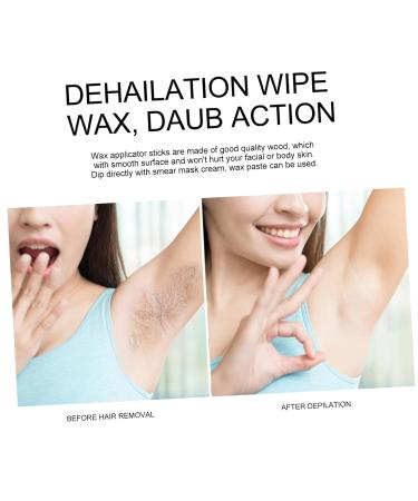 Angoily 150pcs Wax Sticks for Hair Removal - Premium Wooden Tools for Smooth Skin | International Shipping Available - Buy Online on SooperMarket.com